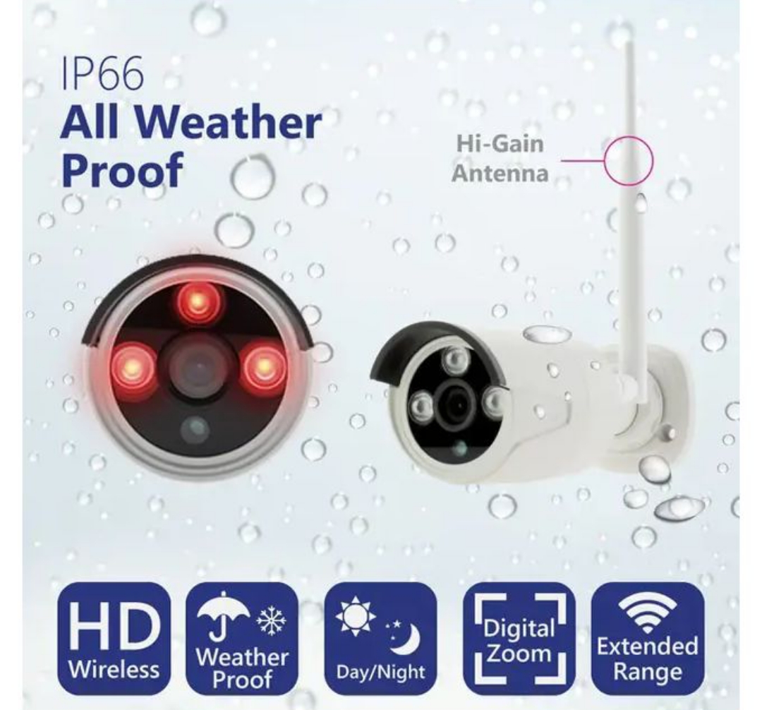 CAMÉRAS VIDÉOSURVEILLANCE WIFI (SANS FIL) + ENREGISTREUR