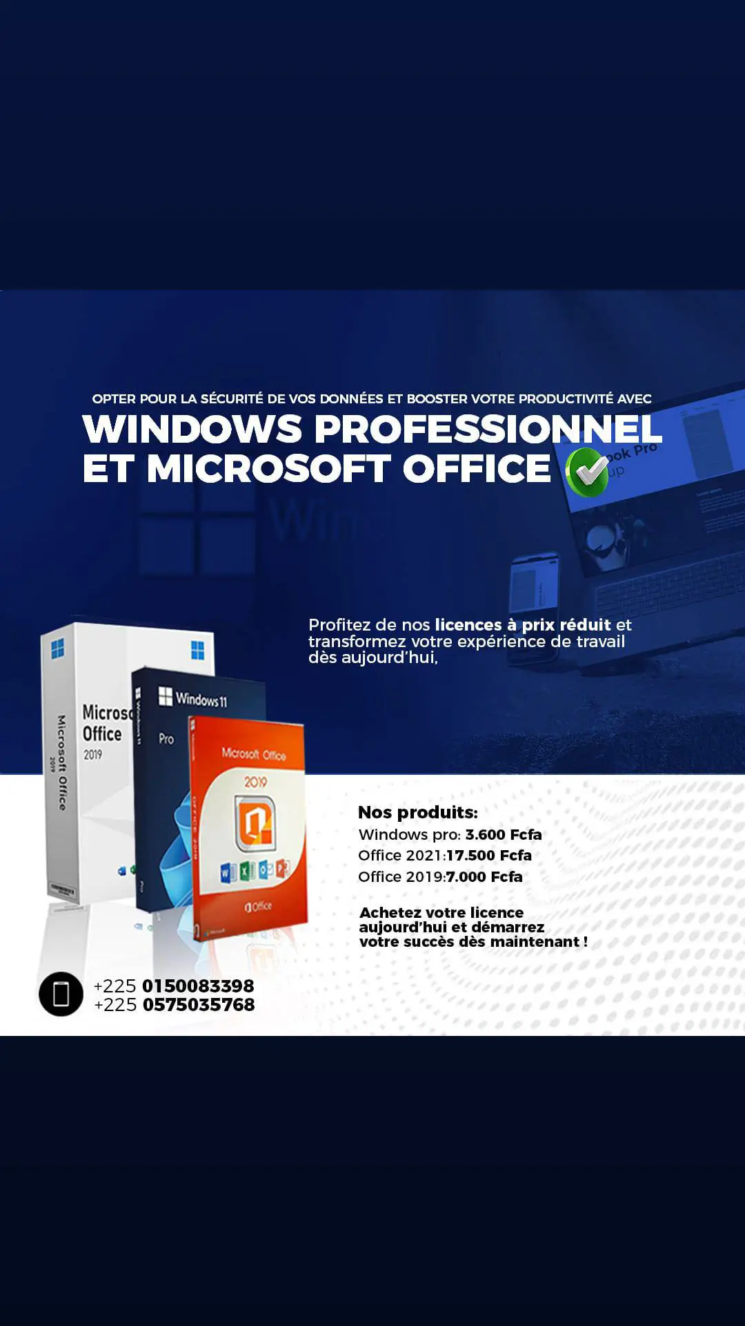 LICENCES ET OFFICES WINDOWS 